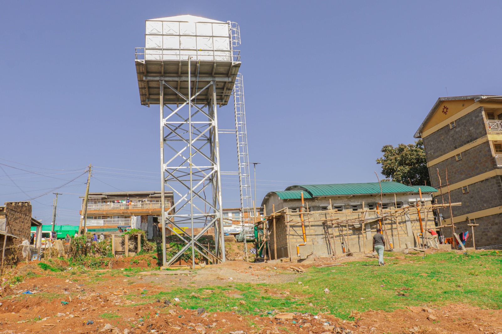 Water Tower and Ablution Block Under Construction