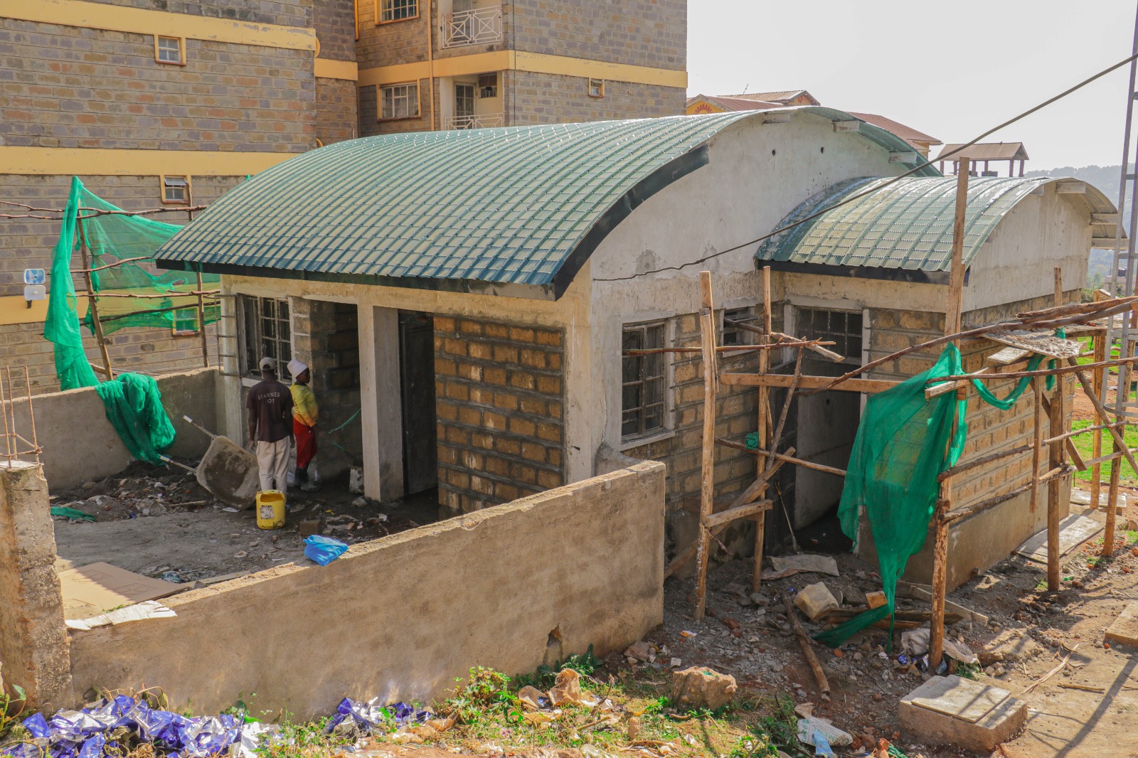 Curved-Roof Ablution Block, Keroka Town